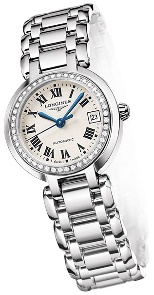 Женские часы Longines Longines PrimaLuna L8.111.0.71.6, механизм механический с автоподзаводом, циферблат серебристый, браслет нержавеющая сталь — Изображение 2