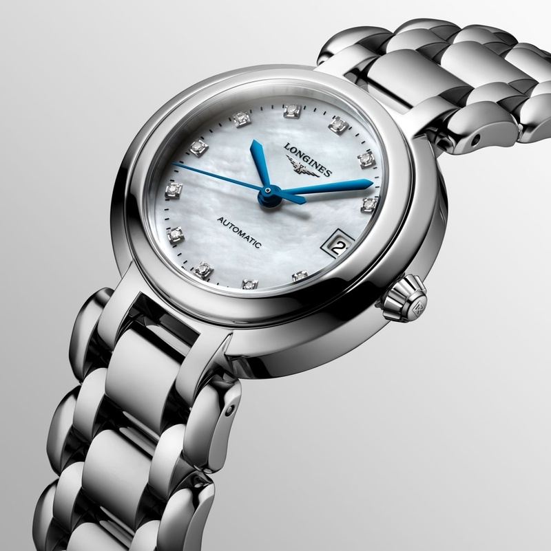 Женские часы Longines Longines PrimaLuna L8.111.4.87.6, механизм механический с автоподзаводом, циферблат белый, браслет нержавеющая сталь — Изображение 4