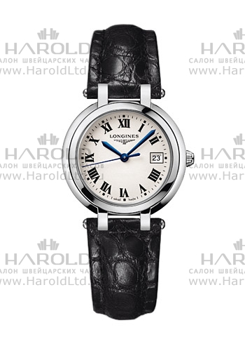 Женские часы Longines Longines PrimaLuna L8.112.4.71.2, механизм кварцевый, циферблат белый, браслет кожа — Изображение 1