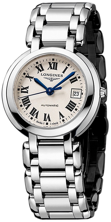 Женские часы Longines Longines PrimaLuna L8.113.4.71.6, механизм механический с автоподзаводом, циферблат серебристый, браслет нержавеющая сталь — Изображение 2