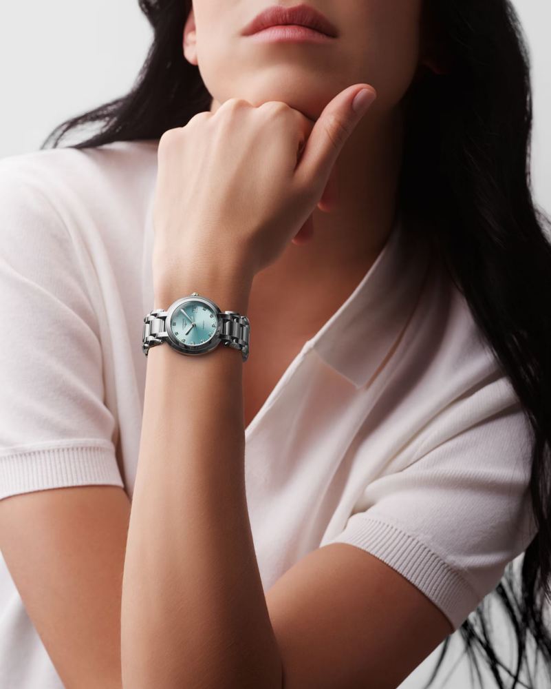 Женские механический с автоподзаводом часы Longines Longines PrimaLuna L8.113.4.90.6 синий нержавеющая сталь — Изображение 3