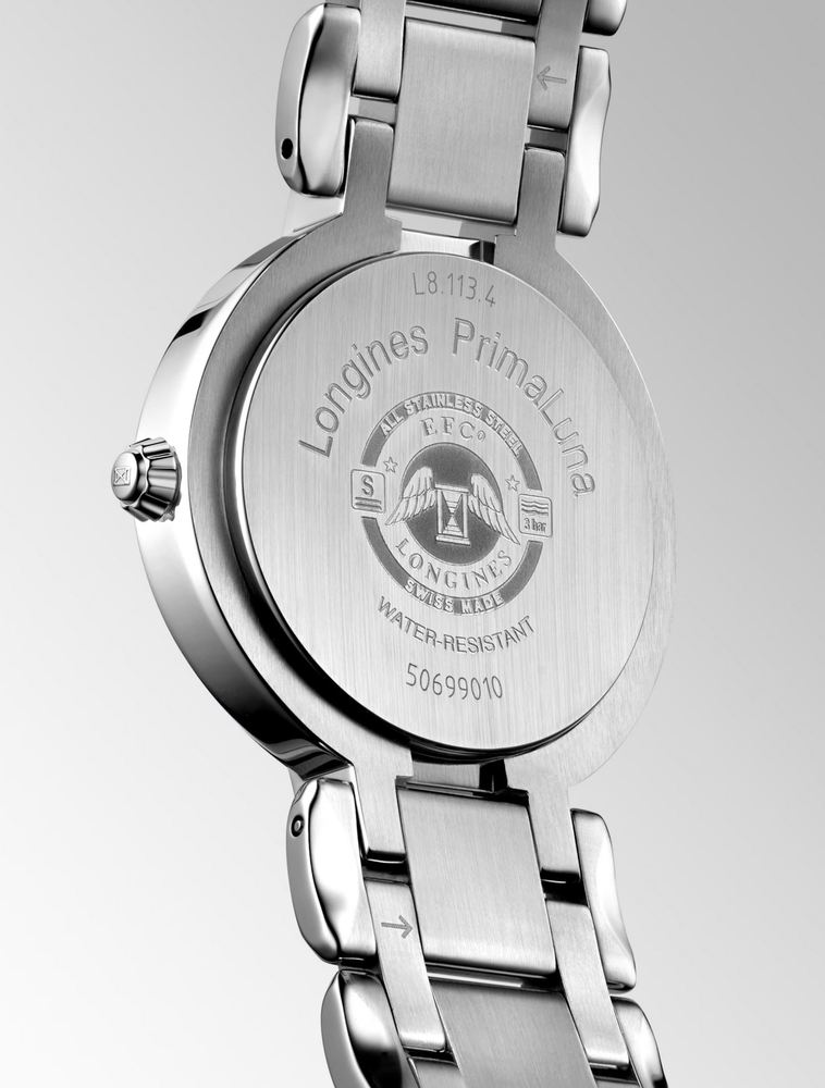 Женские механический с автоподзаводом часы Longines Longines PrimaLuna L8.113.4.90.6 синий нержавеющая сталь — Изображение 4