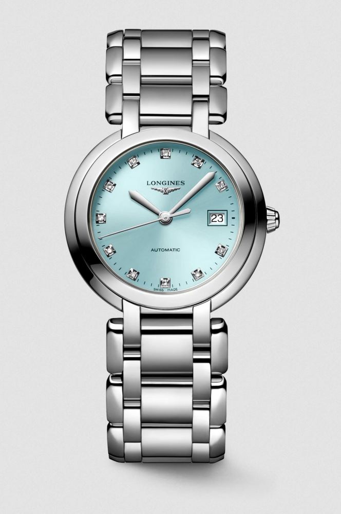 Женские механический с автоподзаводом часы Longines Longines PrimaLuna L8.113.4.90.6 синий нержавеющая сталь — Изображение 1