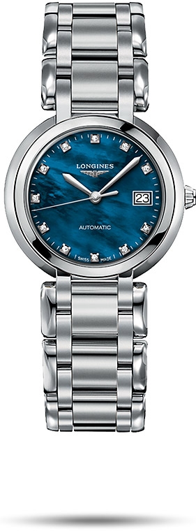 Женские механический с автоподзаводом часы Longines Longines PrimaLuna L8.113.4.98.6 синий нержавеющая сталь — Изображение 1