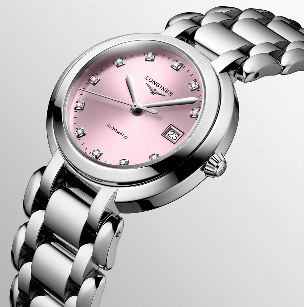 Женские механический с автоподзаводом часы Longines Longines PrimaLuna L8.113.4.99.6 розовый нержавеющая сталь — Изображение 2