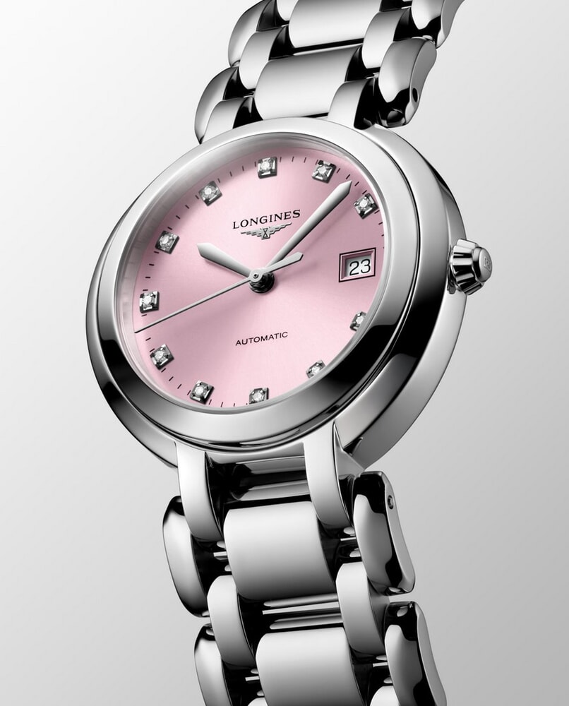 Женские механический с автоподзаводом часы Longines Longines PrimaLuna L8.113.4.99.6 розовый нержавеющая сталь — Изображение 7