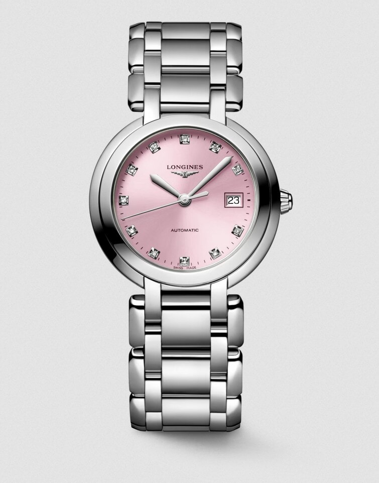 Женские механический с автоподзаводом часы Longines Longines PrimaLuna L8.113.4.99.6 розовый нержавеющая сталь — Изображение 1