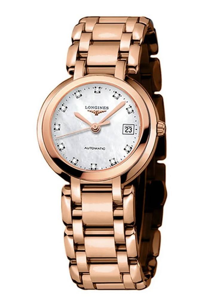 Женские механический с автоподзаводом часы Longines Longines PrimaLuna L8.113.8.87.6 белый золото 18к — Изображение 1