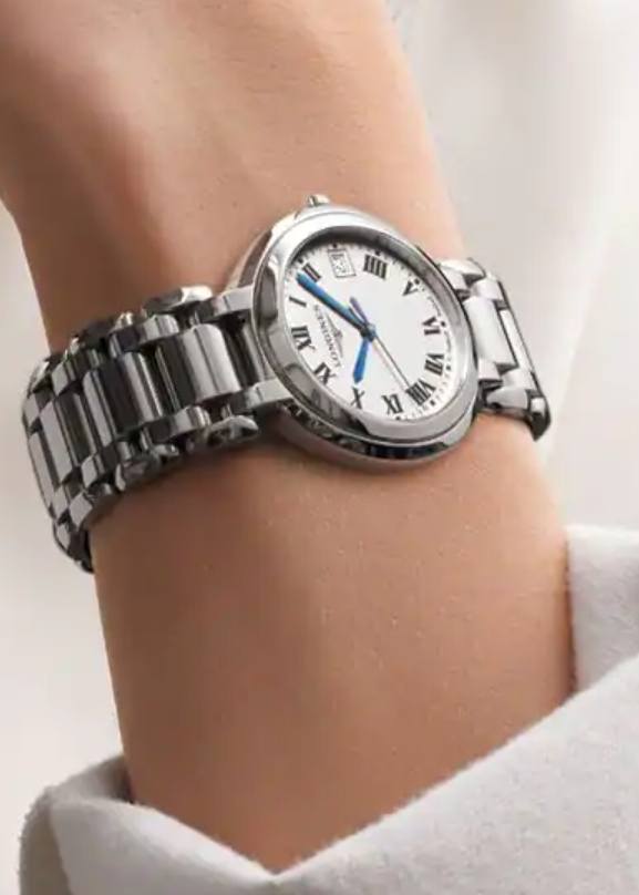 Женские кварцевый часы Longines Longines PrimaLuna L8.114.4.71.6 серебристый нержавеющая сталь — Изображение 3