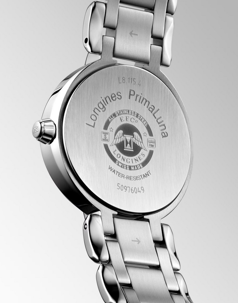 Женские кварцевый часы Longines Longines PrimaLuna L8.115.4.67.6 зеленый нержавеющая сталь — Изображение 4