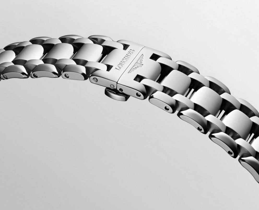 Женские кварцевый часы Longines Longines PrimaLuna L8.115.4.67.6 зеленый нержавеющая сталь — Изображение 6