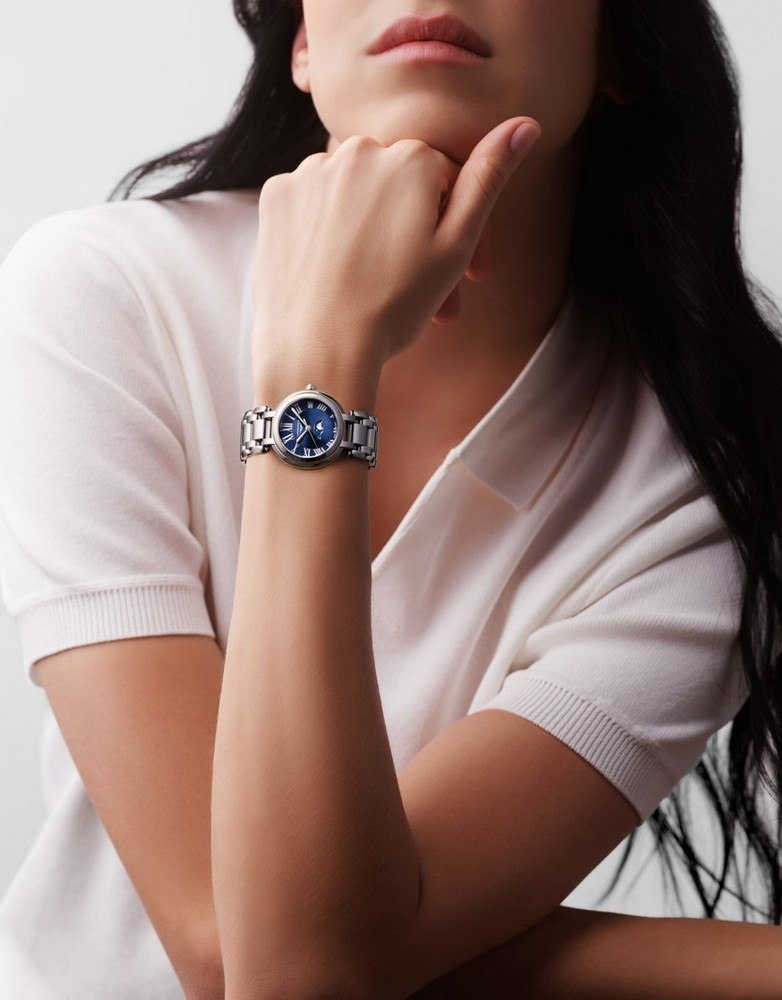 Женские кварцевый часы Longines Longines PrimaLuna L8.115.4.91.6 синий нержавеющая сталь — Изображение 6
