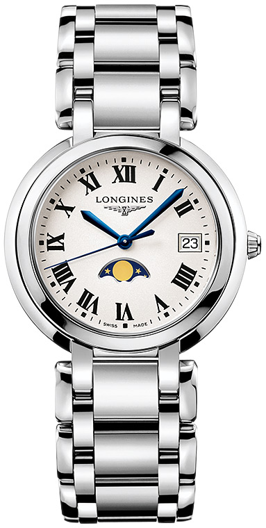 Женские кварцевый часы Longines Longines PrimaLuna L8.116.4.71.6 серебристый нержавеющая сталь — Изображение 1