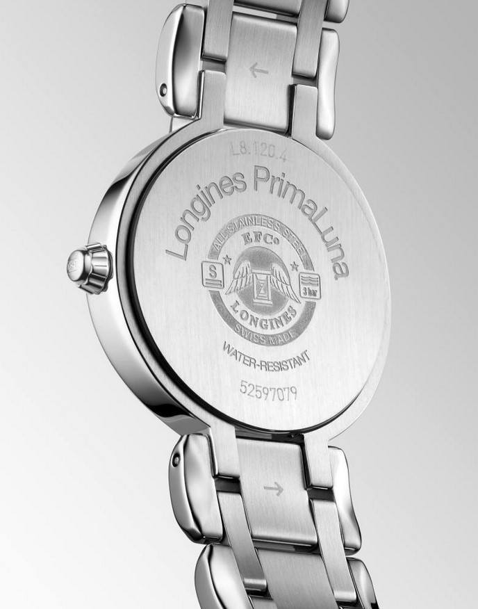 Женские кварцевый часы Longines Longines PrimaLuna L8.120.4.71.6 белый нержавеющая сталь — Изображение 3