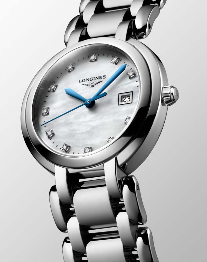 Женские кварцевый часы Longines Longines PrimaLuna L8.120.4.87.6 белый нержавеющая сталь — Изображение 3