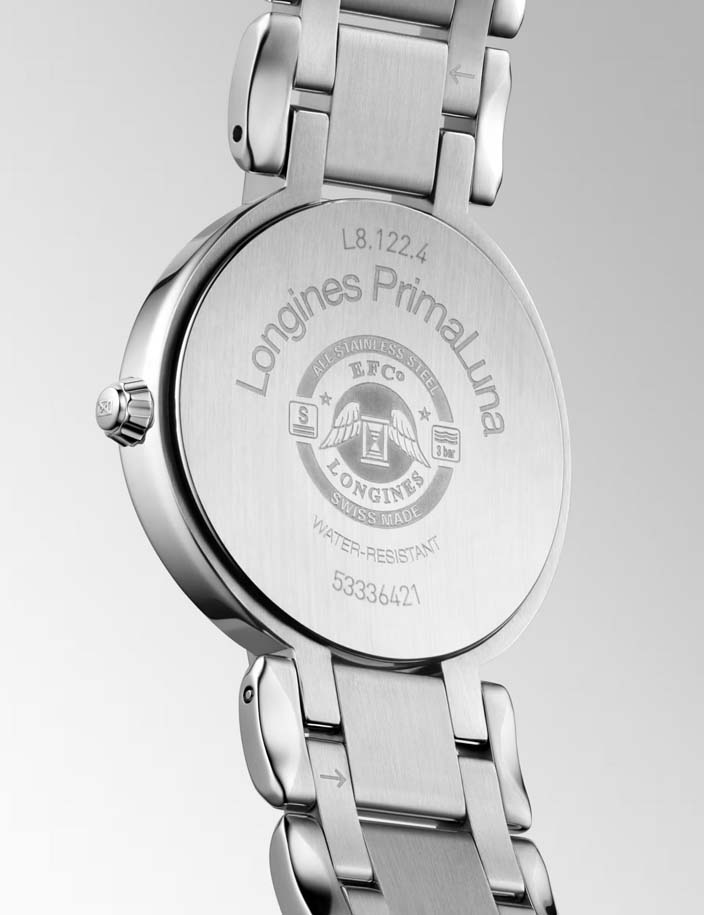 Женские кварцевый часы Longines Longines PrimaLuna L8.120.4.87.6 белый нержавеющая сталь — Изображение 4