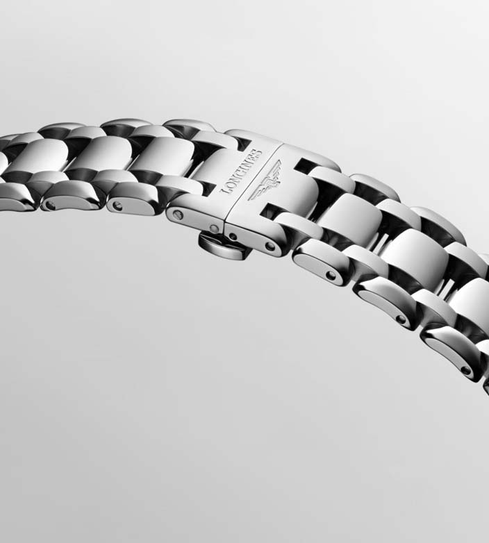 Женские кварцевый часы Longines Longines PrimaLuna L8.120.4.87.6 белый нержавеющая сталь — Изображение 5