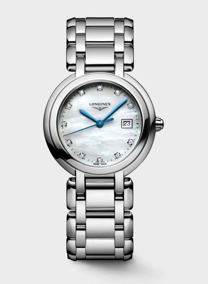 Женские кварцевый часы Longines Longines PrimaLuna L8.120.4.87.6 белый нержавеющая сталь — Изображение 1