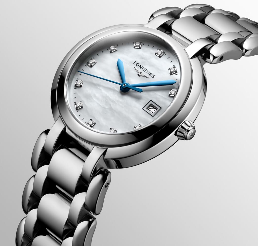 Женские кварцевый часы Longines Longines PrimaLuna L8.122.4.87.6 белый нержавеющая сталь — Изображение 2