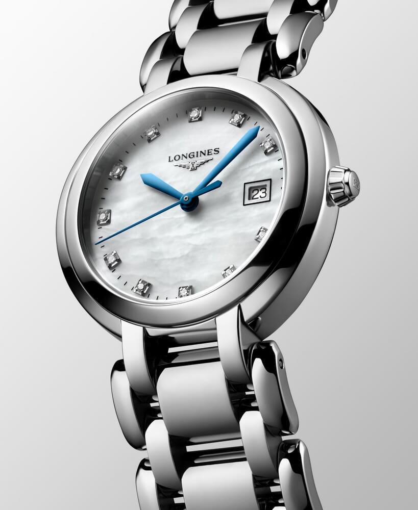 Женские кварцевый часы Longines Longines PrimaLuna L8.122.4.87.6 белый нержавеющая сталь — Изображение 6