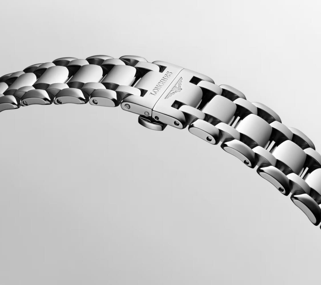 Женские кварцевый часы Longines Longines PrimaLuna L8.122.4.87.6 белый нержавеющая сталь — Изображение 8