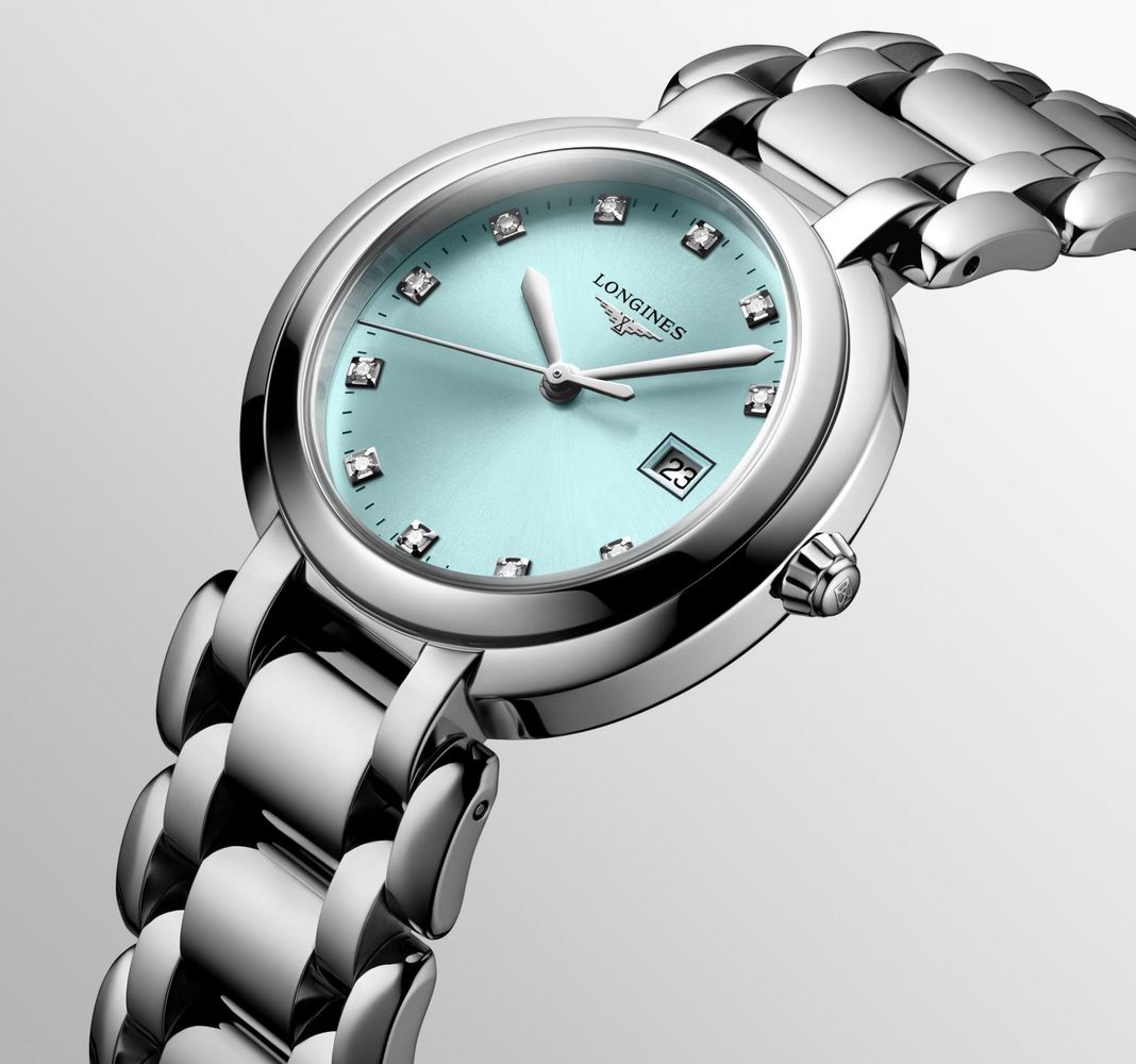 Женские кварцевый часы Longines Longines PrimaLuna L8.122.4.90.6 синий нержавеющая сталь — Изображение 2
