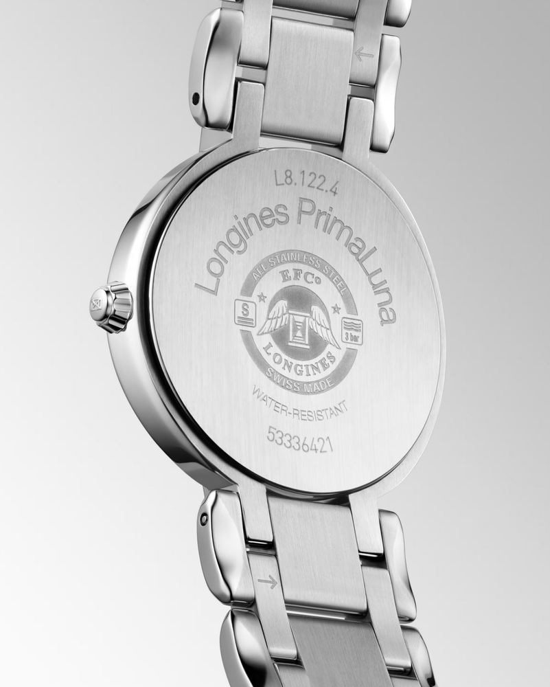 Женские кварцевый часы Longines Longines PrimaLuna L8.122.4.90.6 синий нержавеющая сталь — Изображение 3