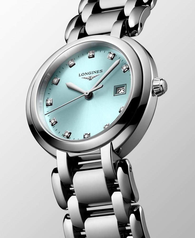 Женские кварцевый часы Longines Longines PrimaLuna L8.122.4.90.6 синий нержавеющая сталь — Изображение 5