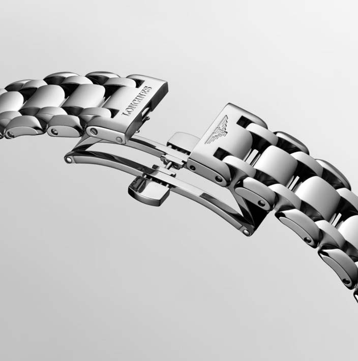 Женские кварцевый часы Longines Longines PrimaLuna L8.122.4.98.6 синий нержавеющая сталь — Изображение 9