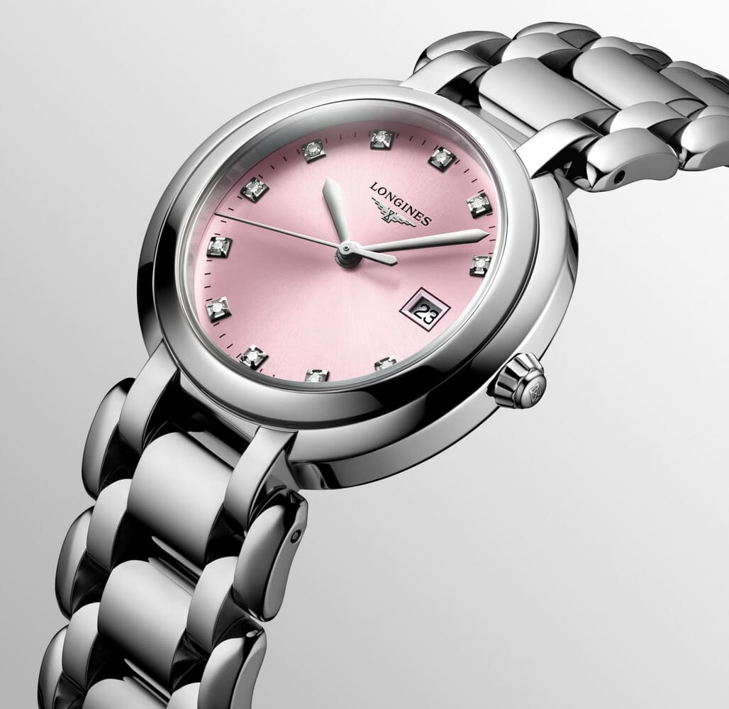 Женские кварцевый часы Longines Longines PrimaLuna L8.122.4.99.6 розовый нержавеющая сталь — Изображение 2