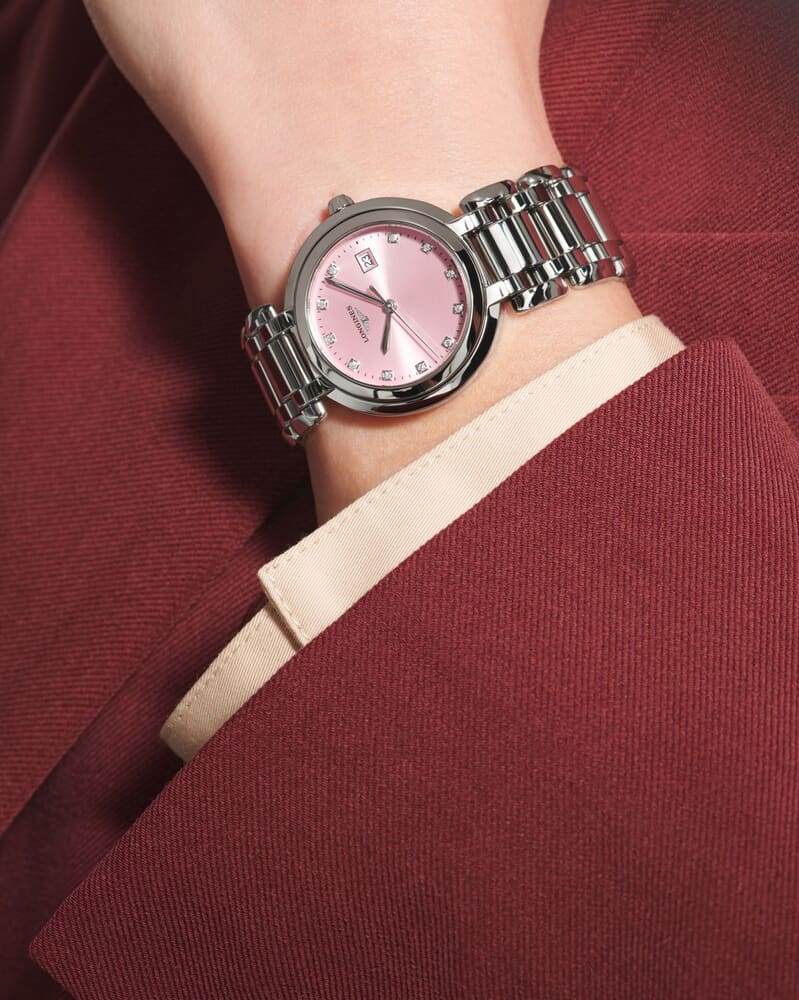 Женские кварцевый часы Longines Longines PrimaLuna L8.122.4.99.6 розовый нержавеющая сталь — Изображение 4