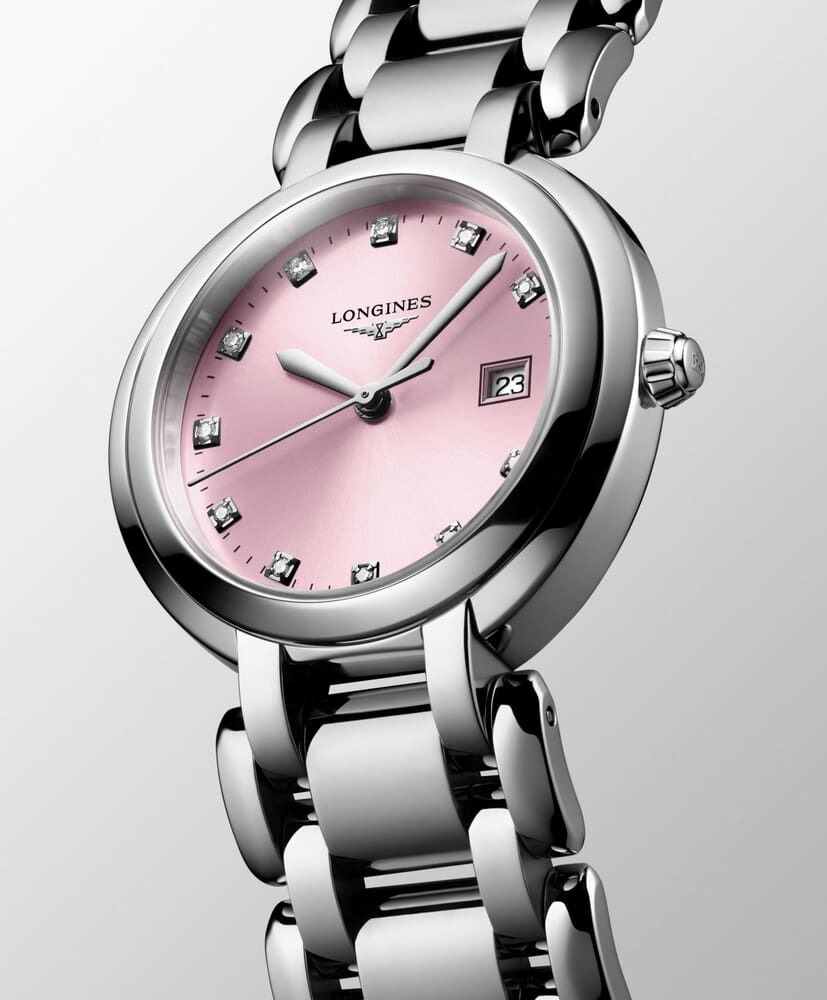 Женские кварцевый часы Longines Longines PrimaLuna L8.122.4.99.6 розовый нержавеющая сталь — Изображение 7