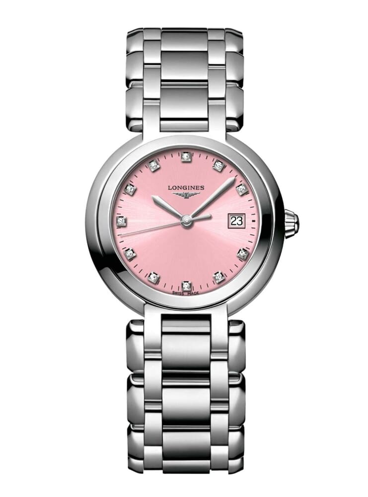 Женские кварцевый часы Longines Longines PrimaLuna L8.122.4.99.6 розовый нержавеющая сталь — Изображение 1