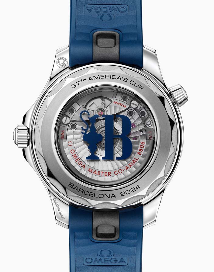 Мужские механический с автоподзаводом часы Omega Seamaster Diver 300 m 210.32.42.20.04.002 белый каучук — Изображение 2