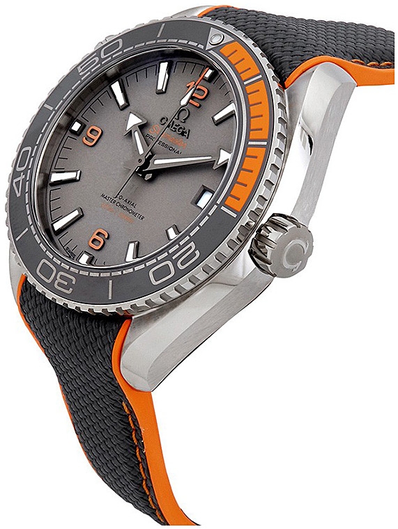 Мужские часы Omega Seamaster Planet Ocean 600 m 215.92.44.21.99.001, механизм механический хронометр с автоподзаводом, циферблат серебристый, браслет каучук — Изображение 3