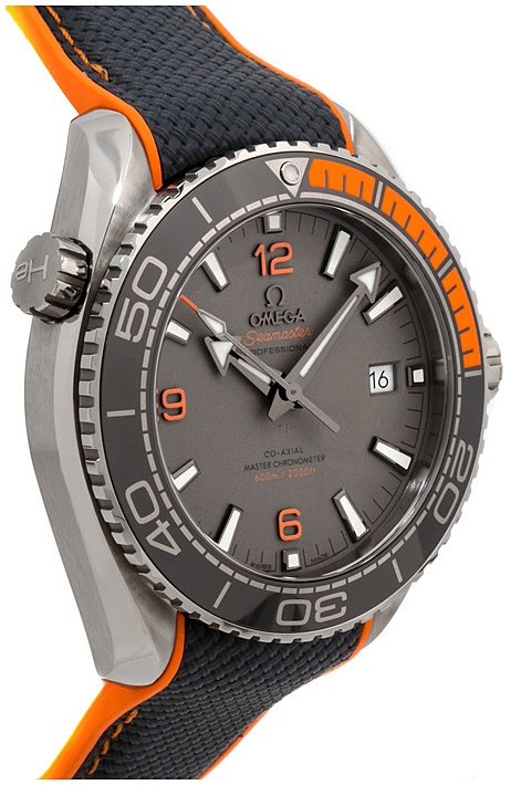 Мужские часы Omega Seamaster Planet Ocean 600 m 215.92.44.21.99.001, механизм механический хронометр с автоподзаводом, циферблат серебристый, браслет каучук — Изображение 4