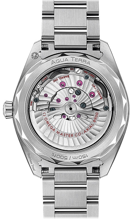 Мужские часы Omega Seamaster Aqua Terra 150 m 220.10.41.21.10.001, механизм механический хронометр с автоподзаводом, циферблат зеленый, браслет нержавеющая сталь — Изображение 2