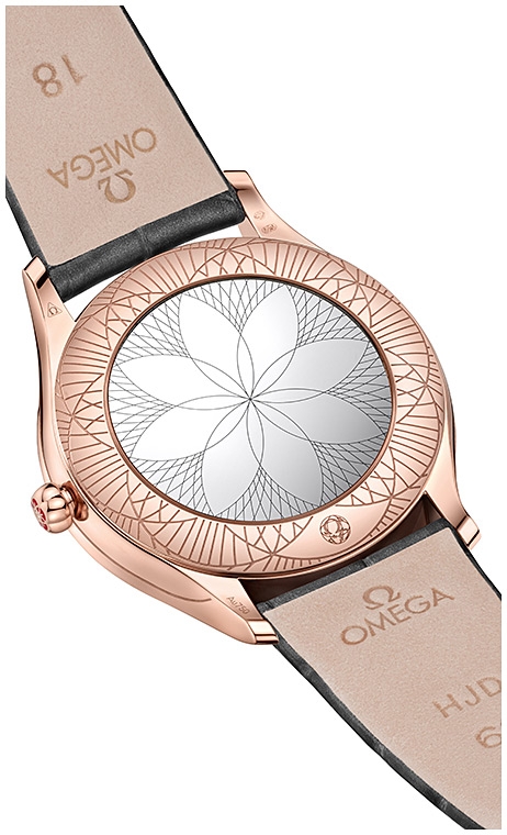 Женские часы Omega De Ville Tresor 428.58.36.60.02.001, механизм кварцевый, циферблат серебристый, браслет кожа — Изображение 5