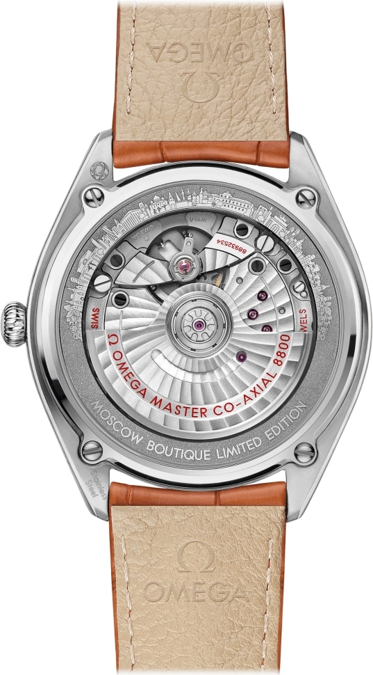 Мужские часы Omega Seamaster City Editions 511.13.40.20.03.002, механизм механический хронометр с автоподзаводом, циферблат синий, браслет кожа аллигатора — Изображение 2