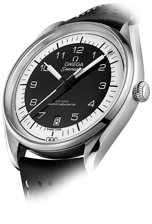 Мужские часы Omega Olympic Official Timekeeper 522.32.40.20.01.003, механизм механический хронометр с автоподзаводом, циферблат черный, браслет кожа — Изображение 4