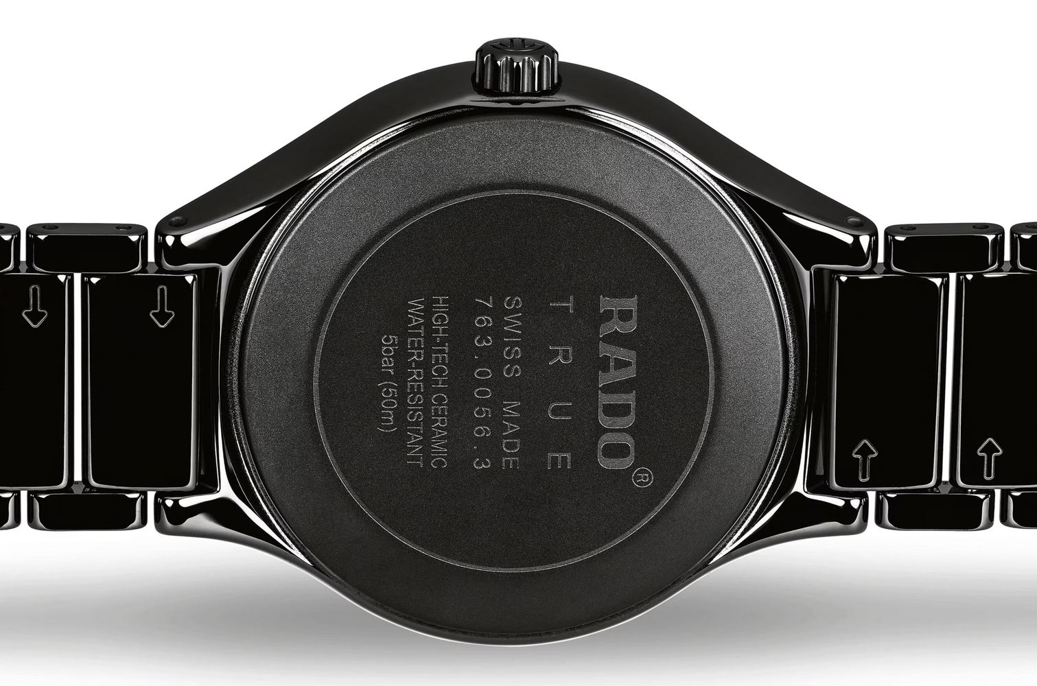Унисекс кварцевый часы Rado True 073.0238.3.071 черный керамика + титан — Изображение 4