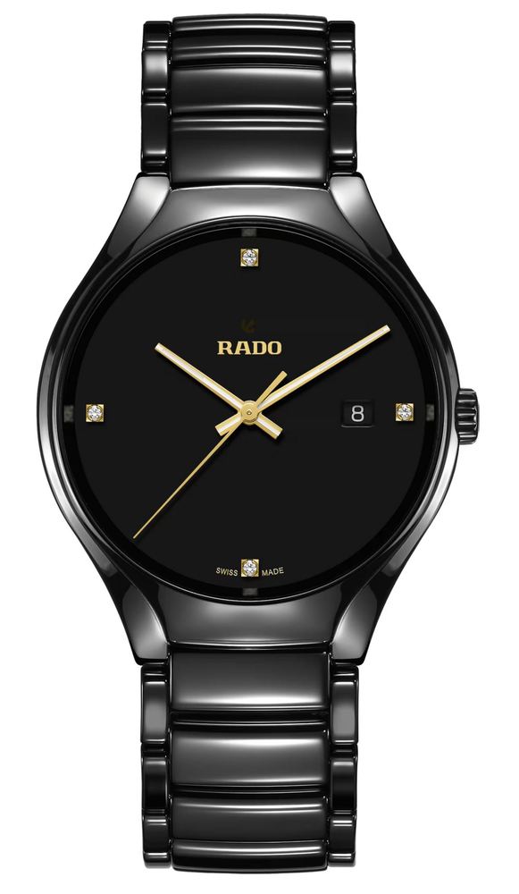 Унисекс кварцевый часы Rado True 073.0238.3.071 черный керамика + титан — Изображение 1
