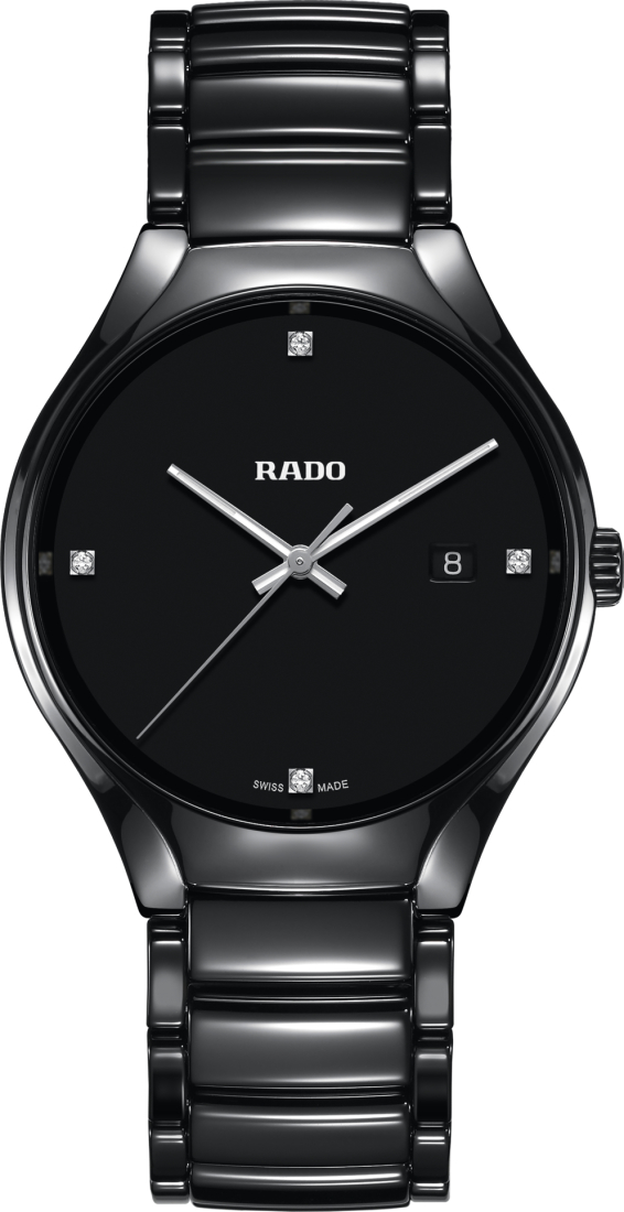 Унисекс кварцевый часы Rado True 073.0238.3.072 черный керамический — Изображение 1