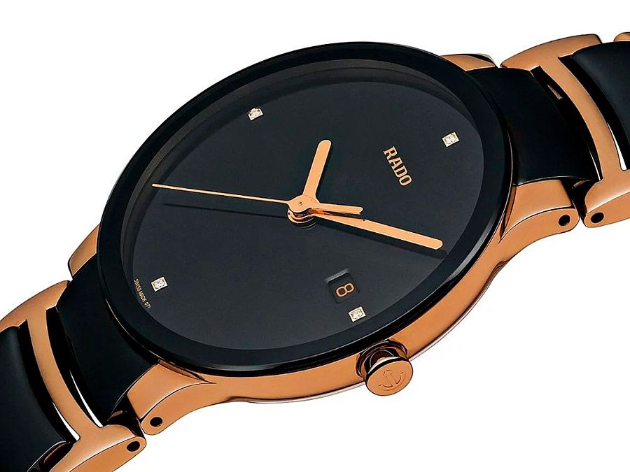 Мужские часы Rado Centrix 073.0554.3.071, механизм кварцевый, циферблат черный, браслет hержавеющая сталь — Изображение 2