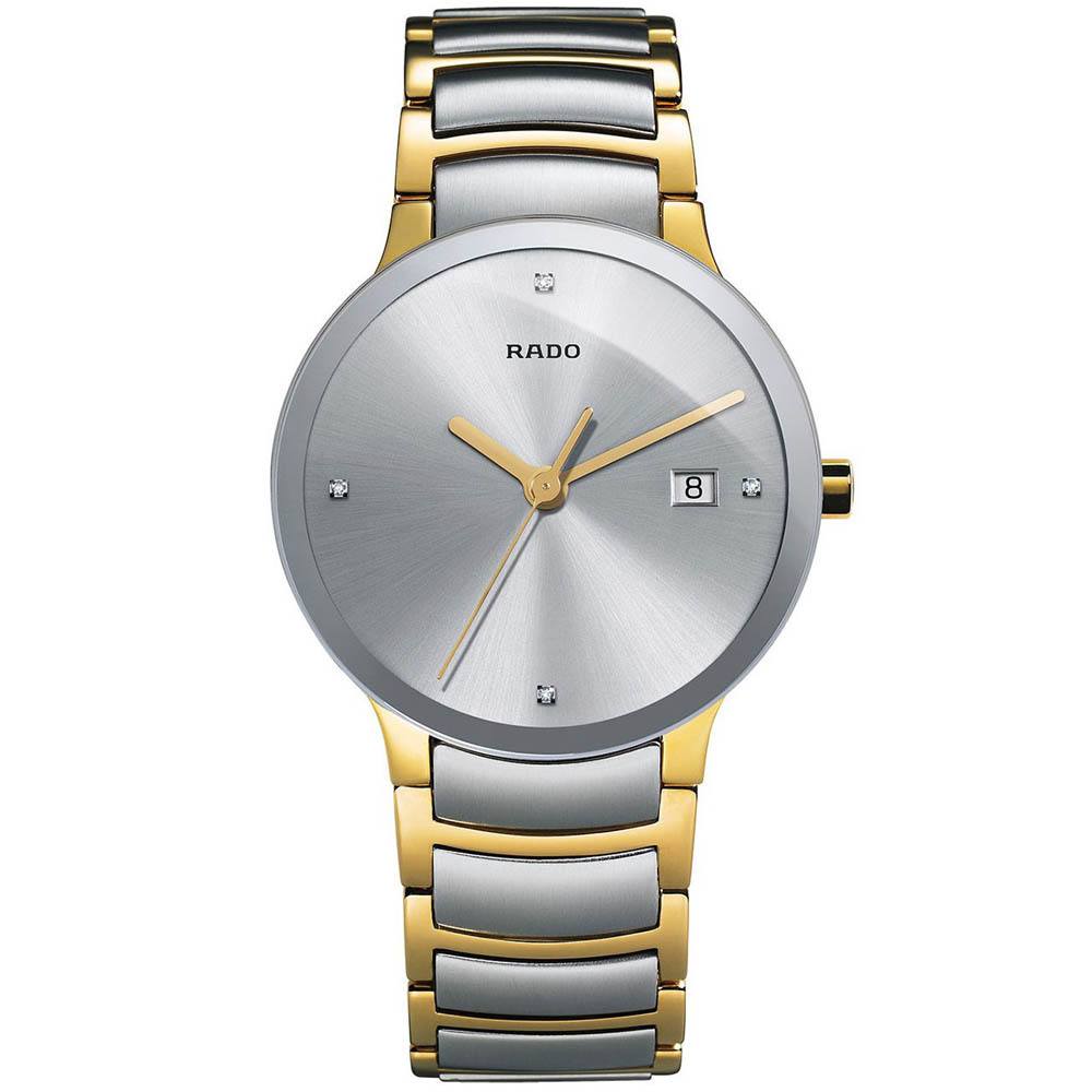 Мужские часы Rado Centrix 073.0931.3.071, механизм кварцевый, циферблат серебристый, браслет hержавеющая сталь — Изображение 1