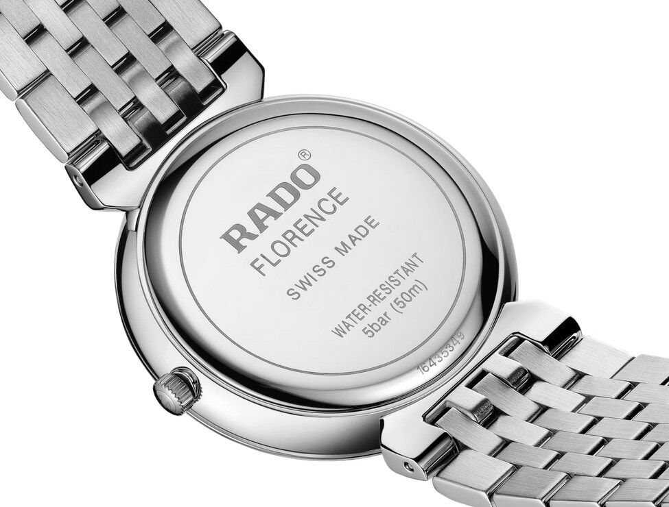 Женские часы Rado Florence 073.3912.4.016, механизм кварцевый, циферблат черный, браслет нержавеющая сталь — Изображение 4
