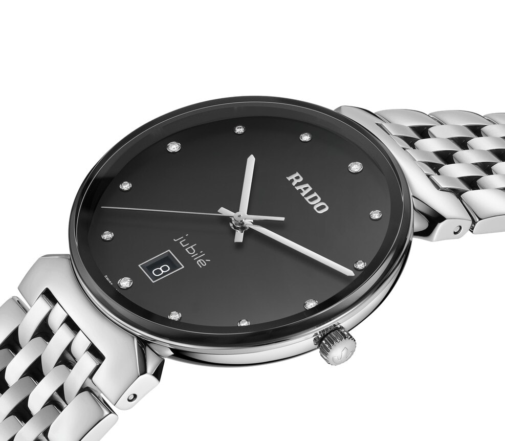 Унисекс часы Rado Florence 073.3912.4.073, механизм кварцевый, циферблат черный, браслет нержавеющая сталь — Изображение 4