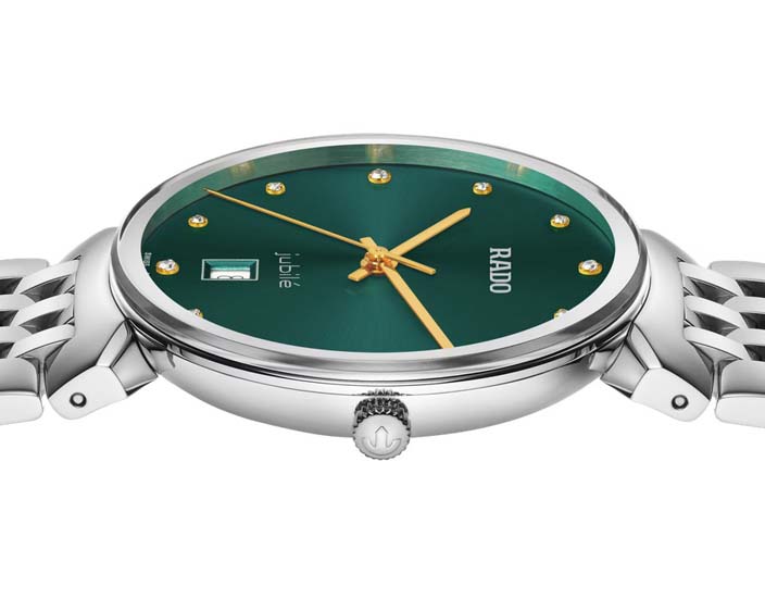 Женские часы Rado Florence 073.3912.4.077, механизм кварцевый, циферблат зеленый, браслет нержавеющая сталь — Изображение 3