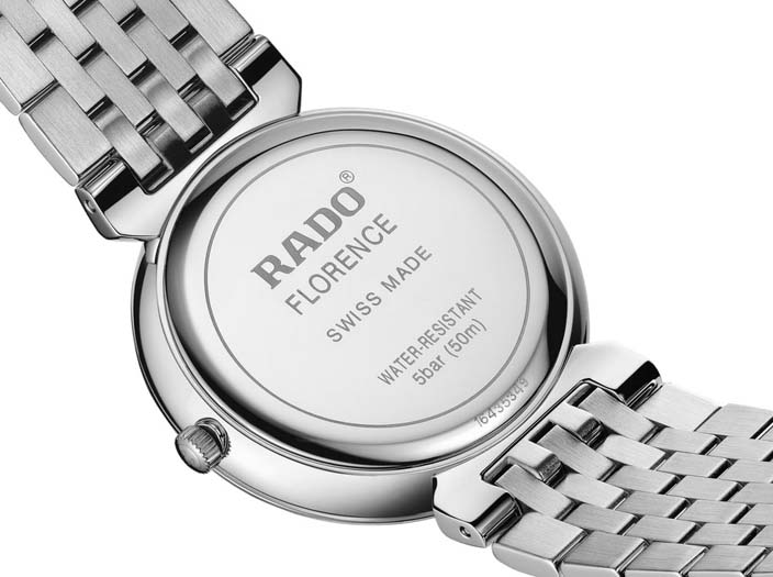Женские часы Rado Florence 073.3912.4.077, механизм кварцевый, циферблат зеленый, браслет нержавеющая сталь — Изображение 4