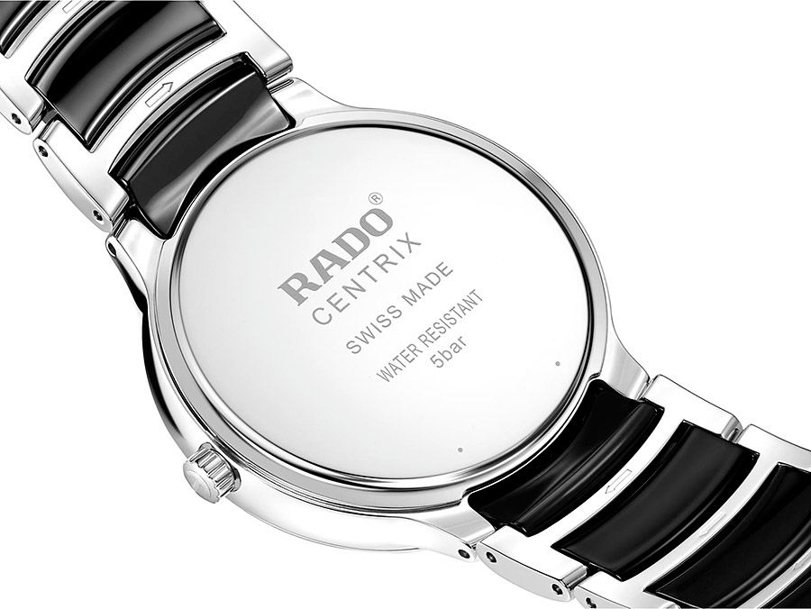 Унисекс часы Rado Centrix 073.6021.3.015, механизм кварцевый, циферблат черный, браслет hержавеющая сталь — Изображение 5